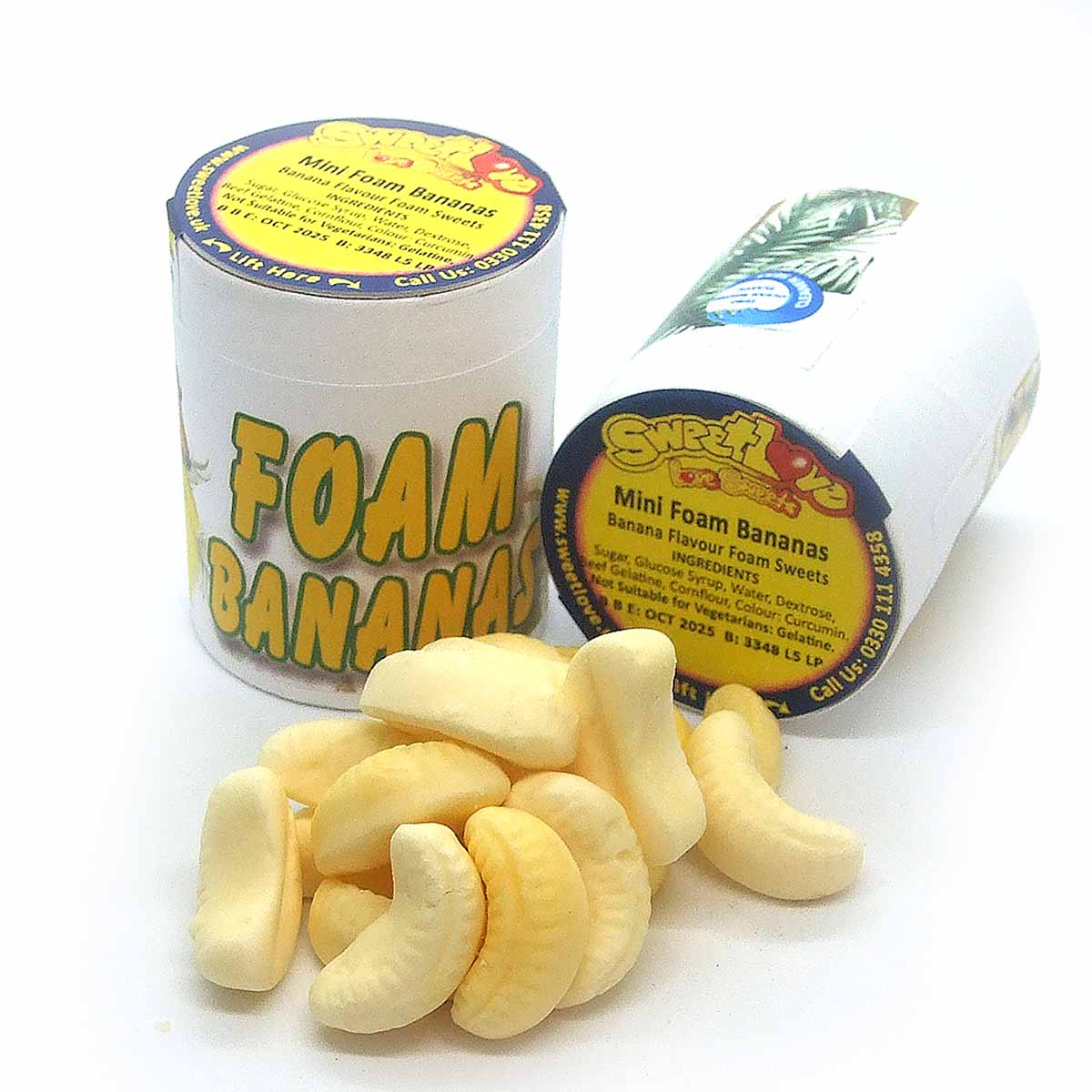 Mini Foam Bananas.